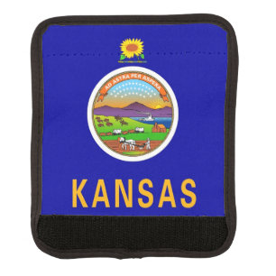 Wrap luggage with flag of Kansas, USA