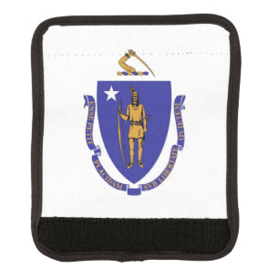 Wrap luggage with flag of Massachusetts, USA