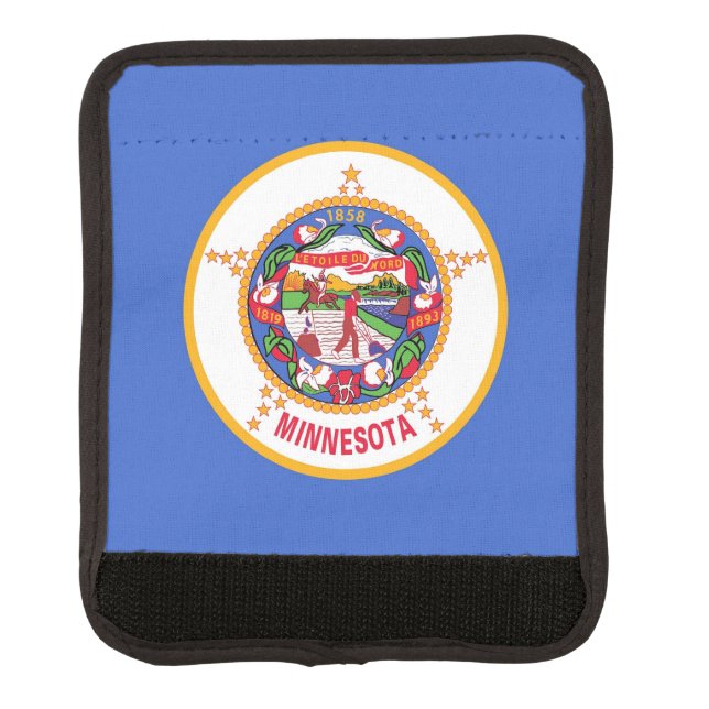 Wrap luggage with flag of Minnesota, USA (Front)