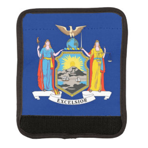 Wrap luggage with flag of New York State, USA