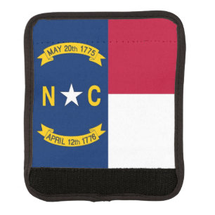 Wrap luggage with flag of North Carolina, USA