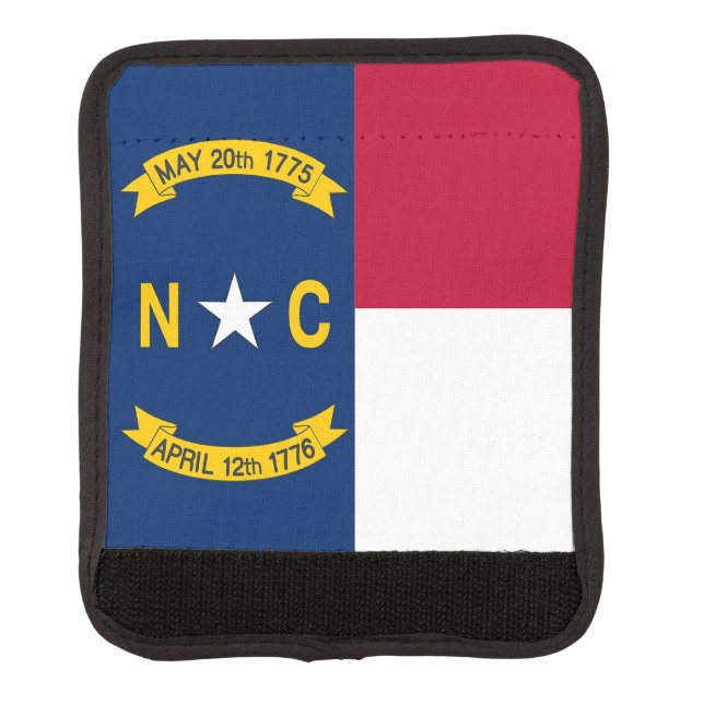 Wrap luggage with flag of North Carolina, USA (Front)