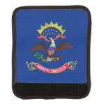 Wrap luggage with flag of North Dakota, USA