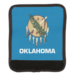 Wrap luggage with flag of Oklahoma, USA