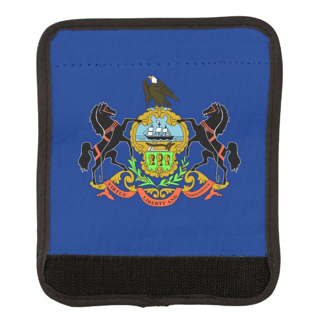 Wrap luggage with flag of Pennsylvania, USA (Front)