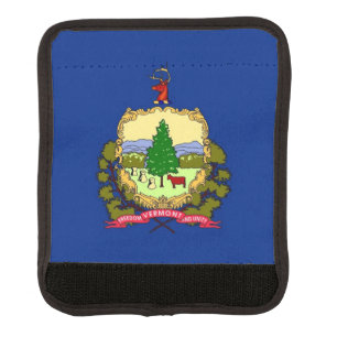 Wrap luggage with flag of Vermont State