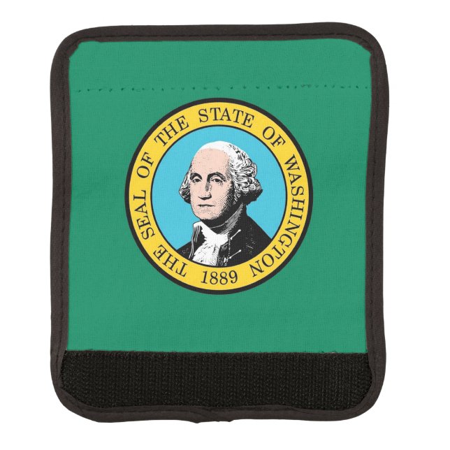 Wrap luggage with flag of Washington State (Front)