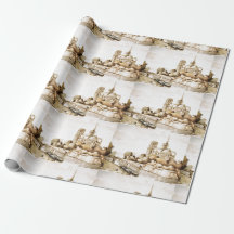 Wrap paper with 'Notre Dame Cathedral' image