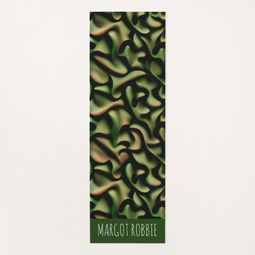 Wrap up Green Copper Mosaic Pattern Yoga Mat