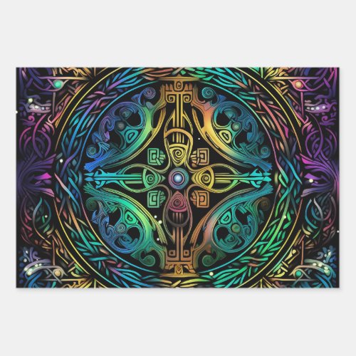 Wrap with Wow Abstract Graphic Design  Wrapping Paper Sheets