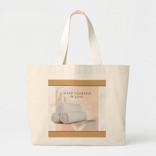 Wrap Yourself in Love  Bathroom Towel Tote Bag