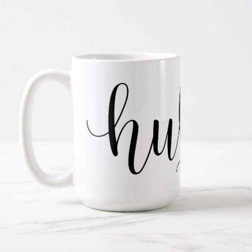 Wraparound Hubby Handwritten Script Coffee Mug