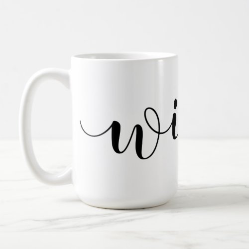 Wraparound Wifey Handwritten Script Coffee Mug