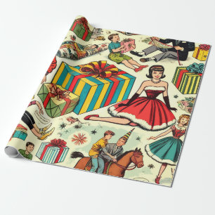 Wraping Paper Gifts Comics Pattern