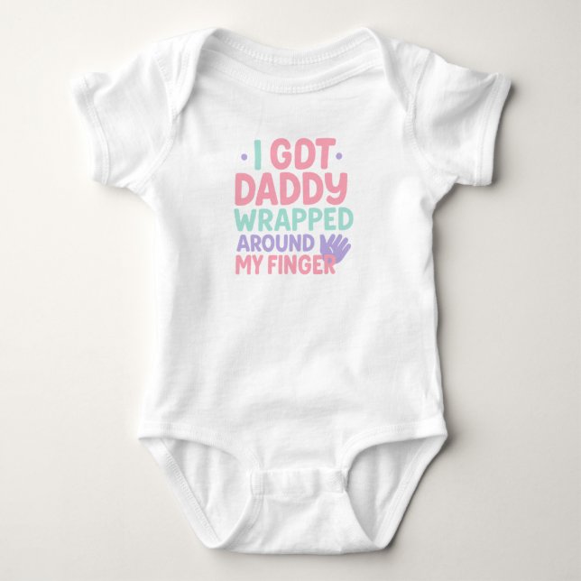Wrapped Around My Finger – Sweet Baby Quote for Da Bodysuit (Front)