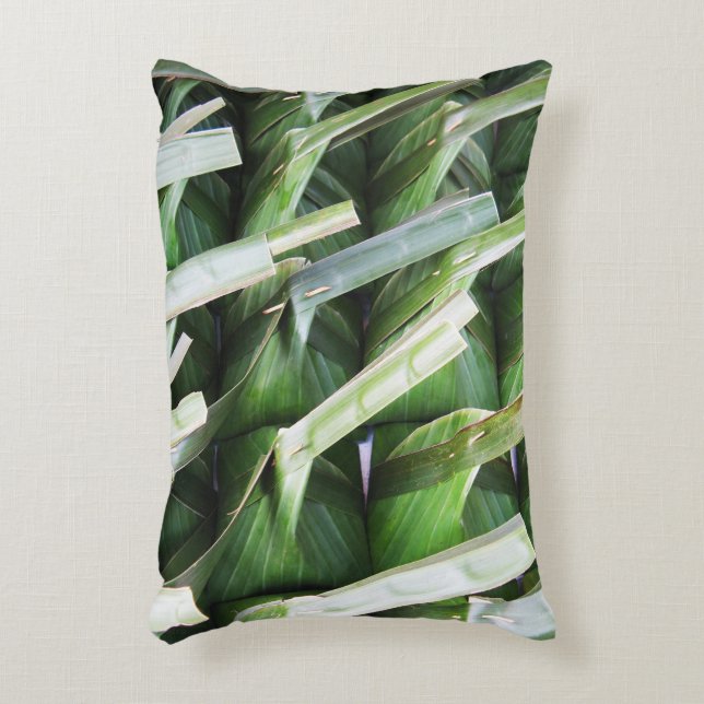 Wrapped Banana Leaf Packets Accent Pillow (Front(Vertical))