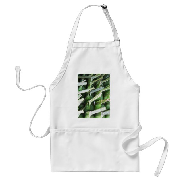 Wrapped Banana Leaf Packets Adult Apron (Front)