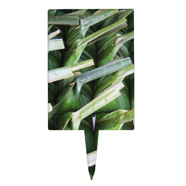 Wrapped Banana Leaf Packets Cake Topper (Front)
