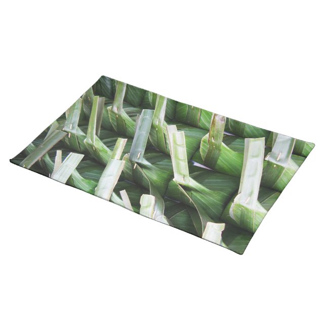 Wrapped Banana Leaf Packets Cloth Placemat (On Table)