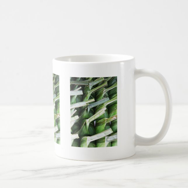 Wrapped Banana Leaf Packets Coffee Mug (Right)