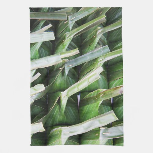 Wrapped Banana Leaf Packets Kitchen Towel