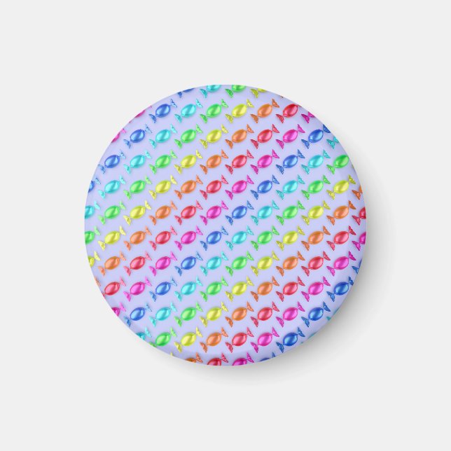 Wrapped candies with different colors magnet (Front)