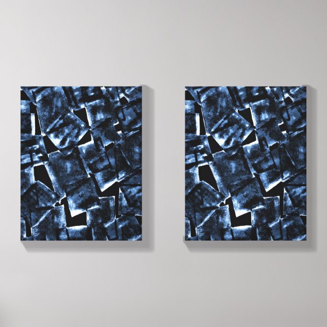 Wrapped Canvas Geometric Design Photo Tile (Front Set)