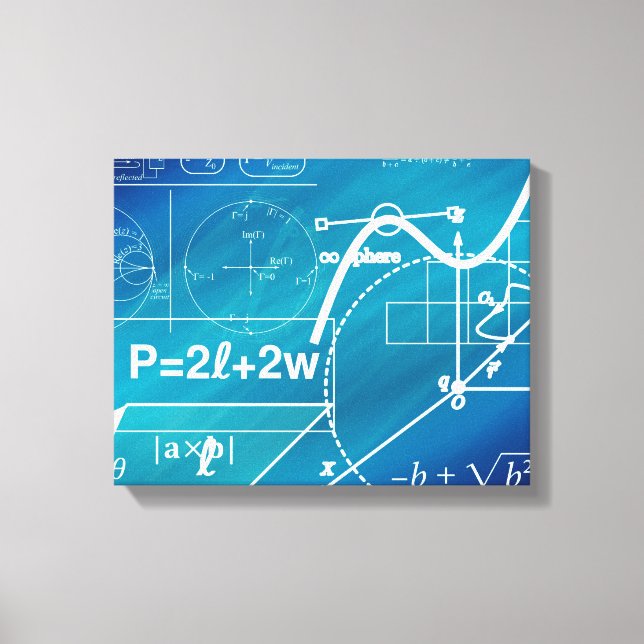 wrapped canvas geometry design print (Front)