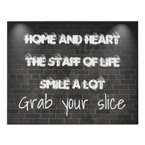 Wrapped Canvas_Grab Your Slice Faux Canvas Print