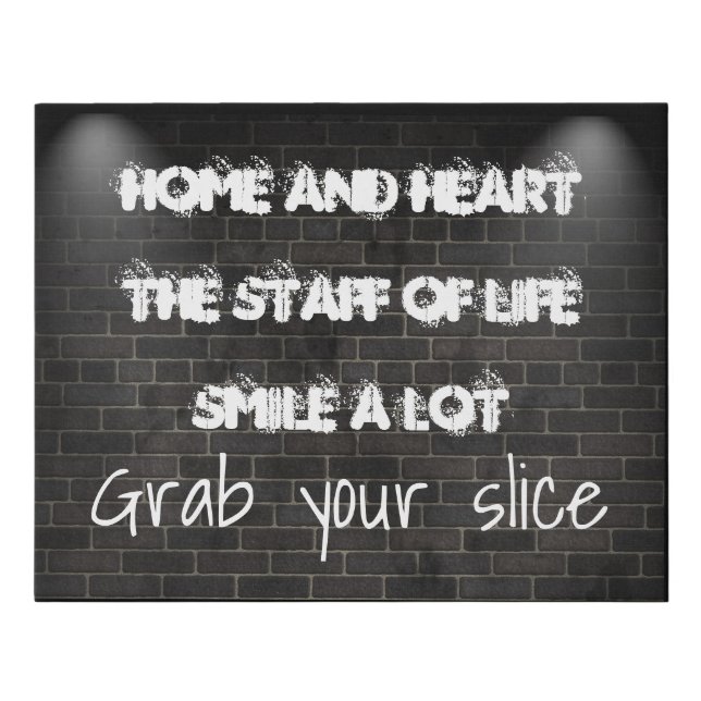 Wrapped Canvas-Grab Your Slice Faux Canvas Print (Front)