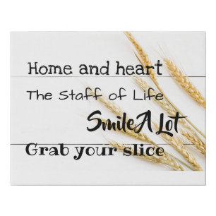 Wrapped Canvas-Home and Heart Faux Canvas Print