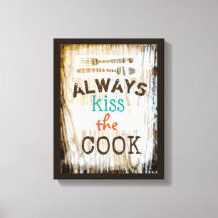 wrapped canvas kitchen wall art cute quote
