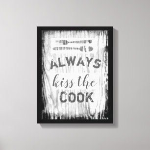 wrapped canvas kitchen wall art cute quote