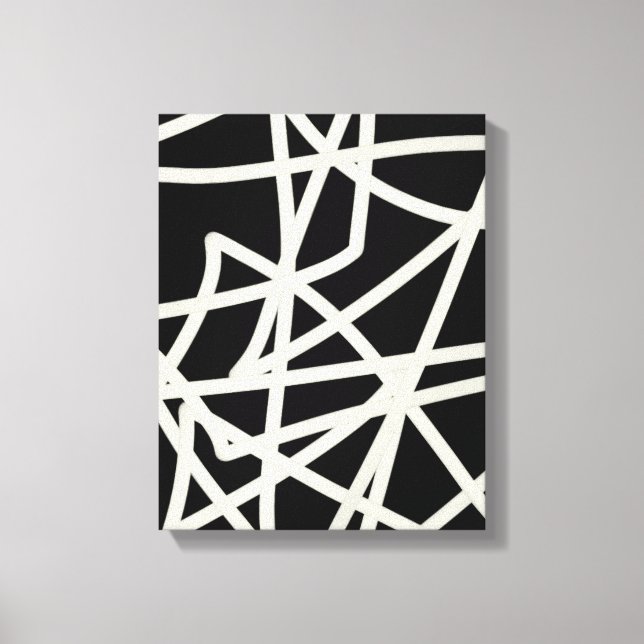 wrapped canvas modern chic abstract art (Front)