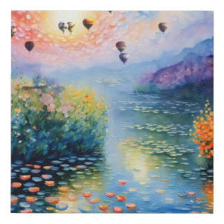 wrapped canvas Monet style balloons