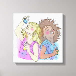 Wrapped Canvas Perfume Besties Print