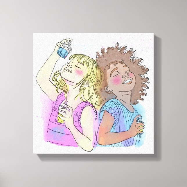 Wrapped Canvas Perfume Besties Print (Front)
