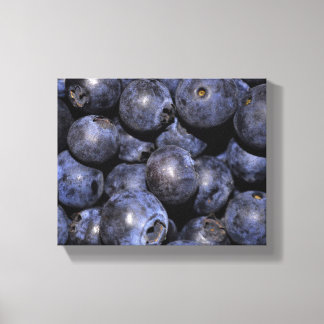 Wrapped Canvas Photograph-"Blueberries" Print