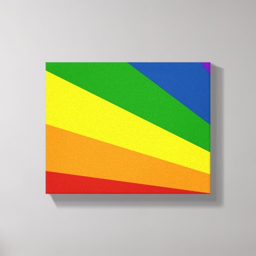Wrapped Canvas Print Abstract Rainbow