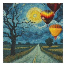 wrapped canvas Van Gogh type design