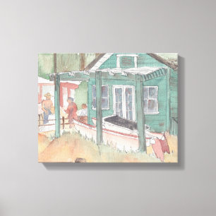 Wrapped Canvas "Watercolor Sketch/Crystal Cove Print