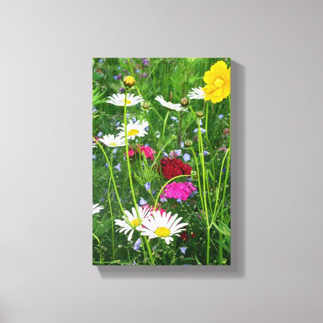 Wrapped Canvas: Wildflowers Canvas Print (Front)