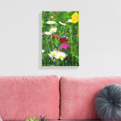 Wrapped Canvas: Wildflowers Canvas Print (Insitu(LivingRoom))