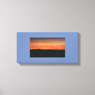 Wrapped Canvas with Sunset Scene Print
