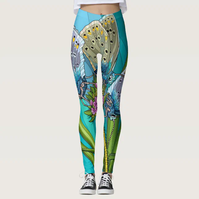 Wrapped in a Butterfly! Wearable Art Leggings Zazzle