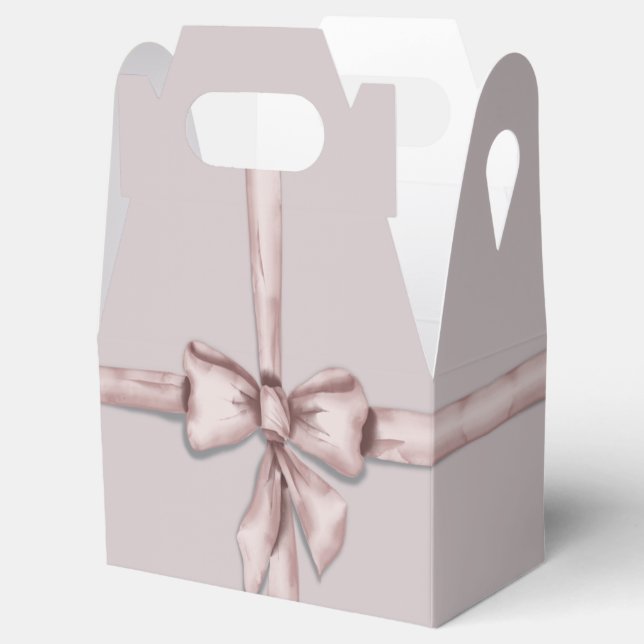 Wrapped in a pink bow favor boxes (Opened)
