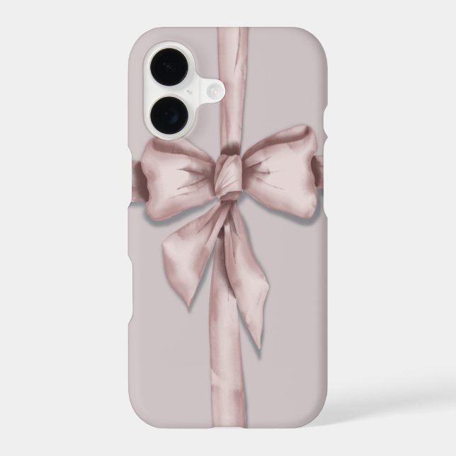 Wrapped in a pink bow iphone case (Back)