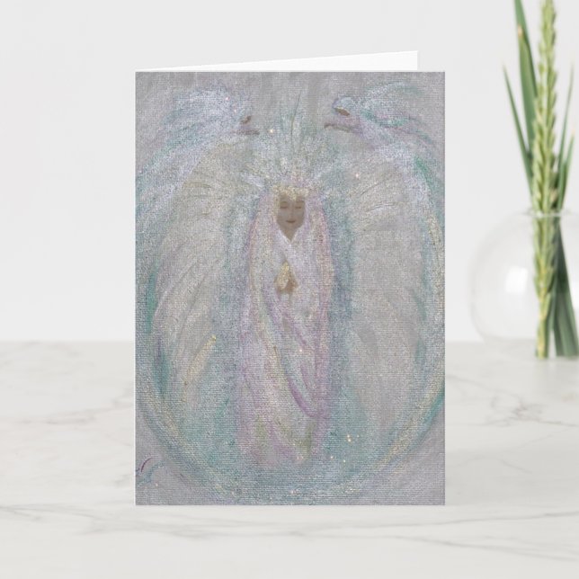 Wrapped in Angel Wings  Card (Front)