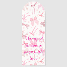 Wrapped in Every Page, Cute Pink Bow for for Girls