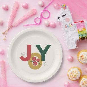 Wrapped in Joy Christmas Paper Plates